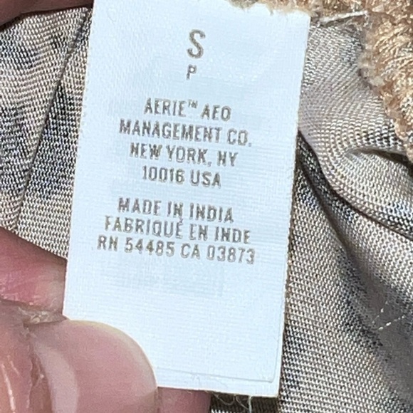 AERIE Women's Leopard Animal Print Pull-On Paperbag Style Cuffed Camp Short Sz S - Picture 10 of 10